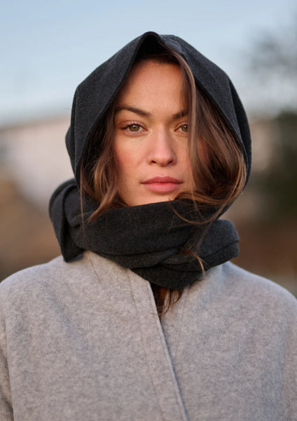 Fleece Scarf with Hood