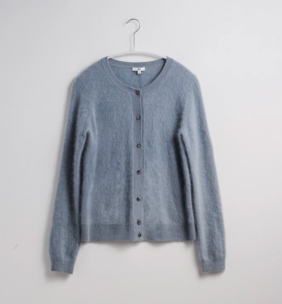 Ophelia Cardigan 100% Cashmere Sweater Paloma Blue