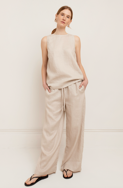 Sadie Linen Pant,Paper Label - Shopidpearl