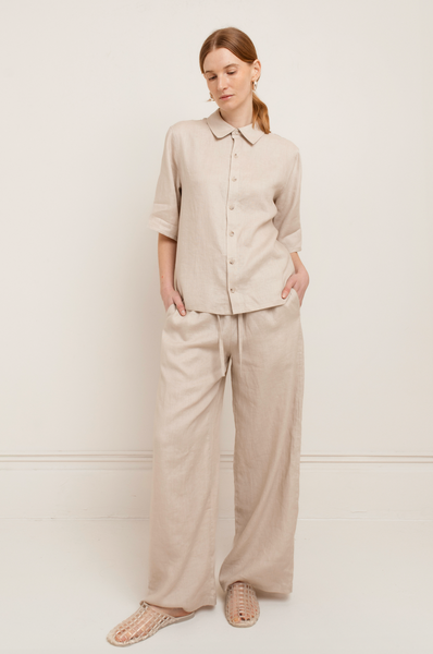 Sadie Linen Pant,Paper Label - Shopidpearl