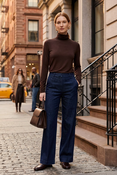Sarah Turtleneck Chocolate Brown