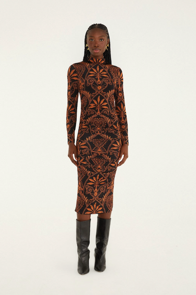 Cornely Ainika Jersey Ruched Midi Dress