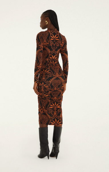 Cornely Ainika Jersey Ruched Midi Dress