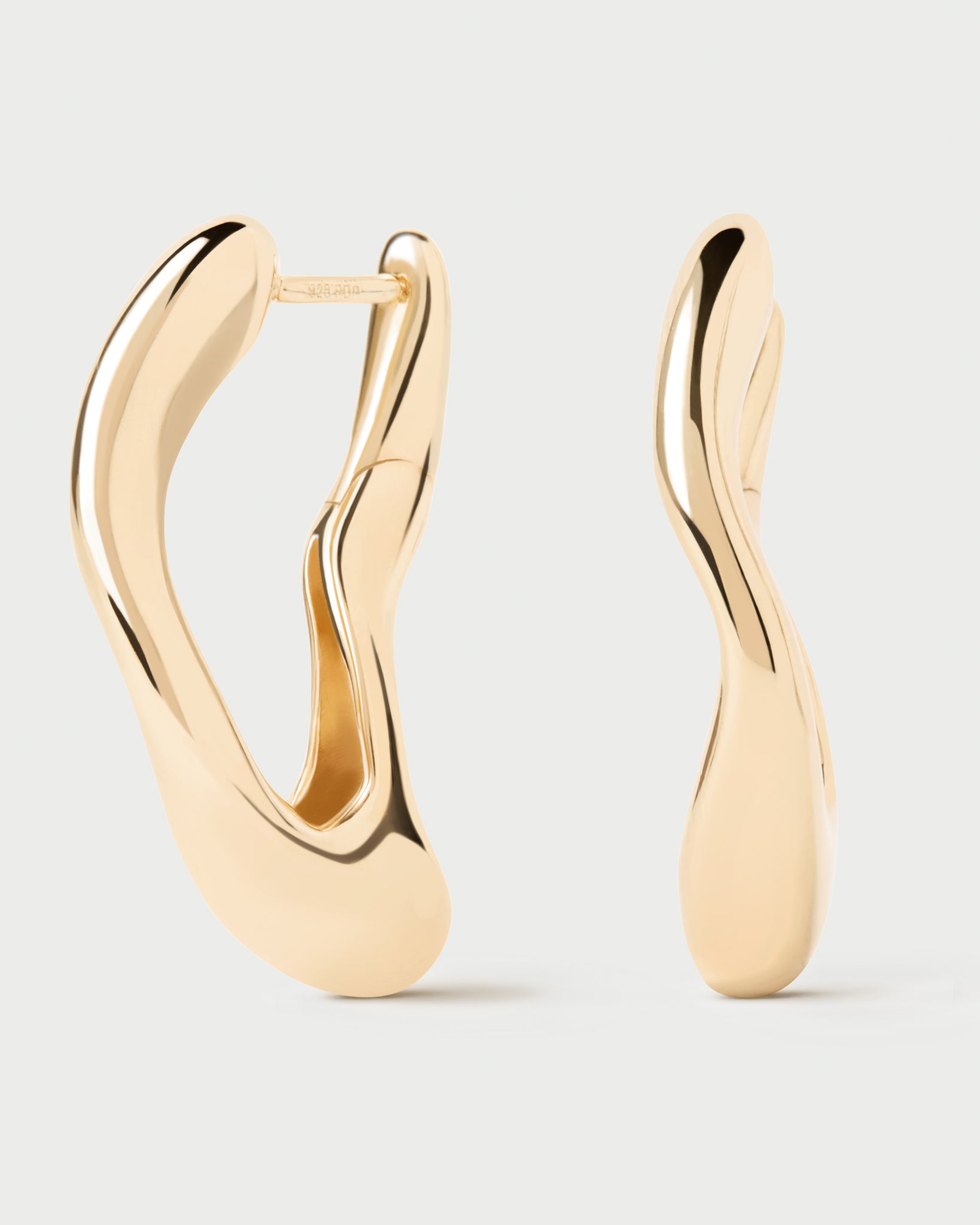 Gold Sense Hoop Earrings