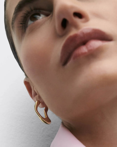 Gold Sense Hoop Earrings