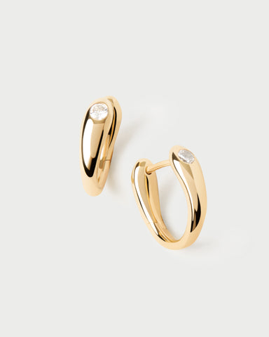 Gold Serena Hoop Earrings