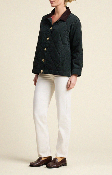 Betty Quilted Reversible Jacket Teal