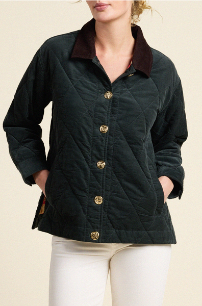 Betty Quilted Reversible Jacket Teal