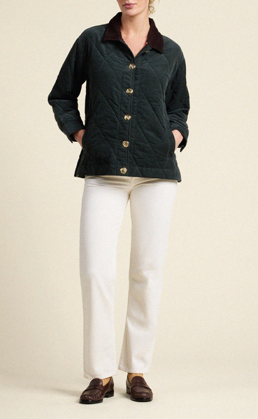 Betty Quilted Reversible Jacket Teal