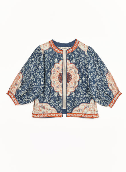 Ursa Print Embroidered Jacket,MABE - Shopidpearl