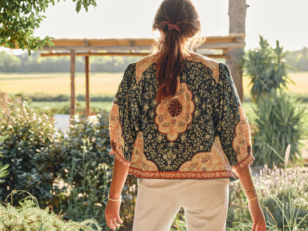Ursa Print Embroidered Jacket,MABE - Shopidpearl