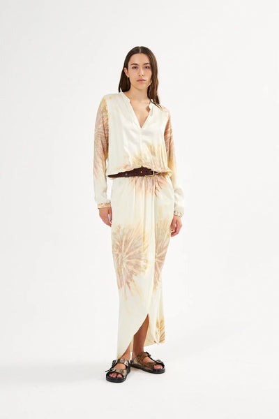 Vera Cartwheel Wrap Dress,Rabens Saloner - Shopidpearl