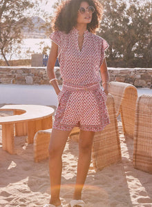 Viti Print Cotton Shorts,MABE - Shopidpearl