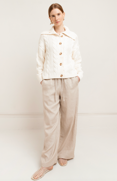 Sadie Linen Pant,Paper Label - Shopidpearl