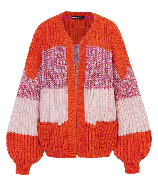 Janie Oversized Chunky Stripe Cardigan