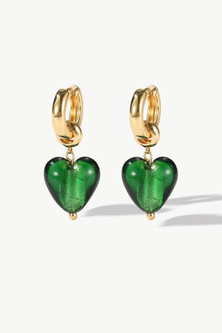 Classicharms Esmée Glaze Heart Dangle Earrings,Classicharms - Shopidpearl