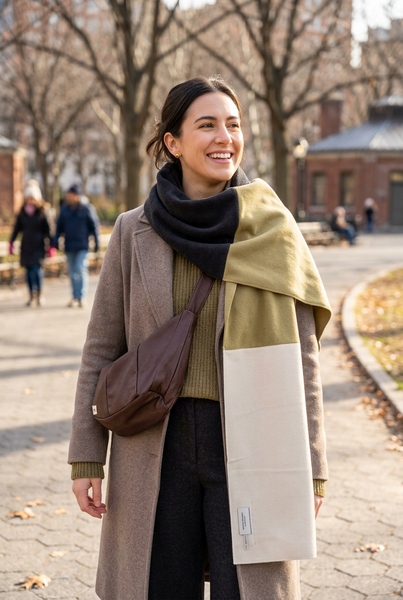 Fleece Colorblock Scarf