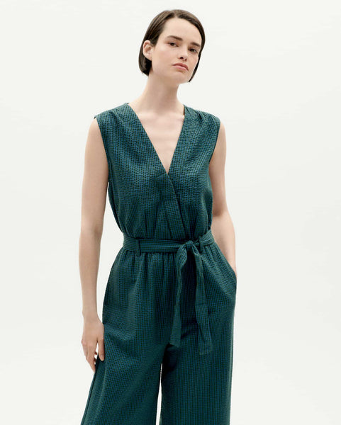 Thinking Mu Seersucker Winona Jumpsuit,Thinking Mu - Shopidpearl