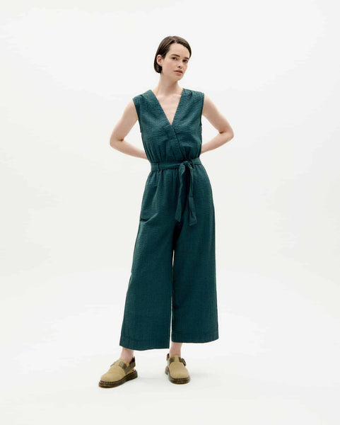 Thinking Mu Seersucker Winona Jumpsuit,Thinking Mu - Shopidpearl