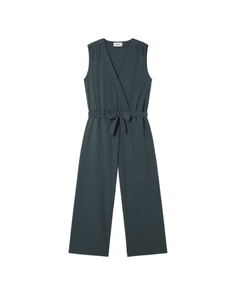 Thinking Mu Seersucker Winona Jumpsuit,Thinking Mu - Shopidpearl