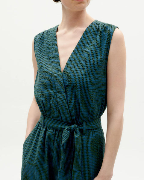 Thinking Mu Seersucker Winona Jumpsuit,Thinking Mu - Shopidpearl