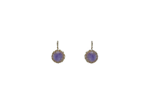 Lacey Amethyst Recycled 14K Gold Filled Earrings - idPearl