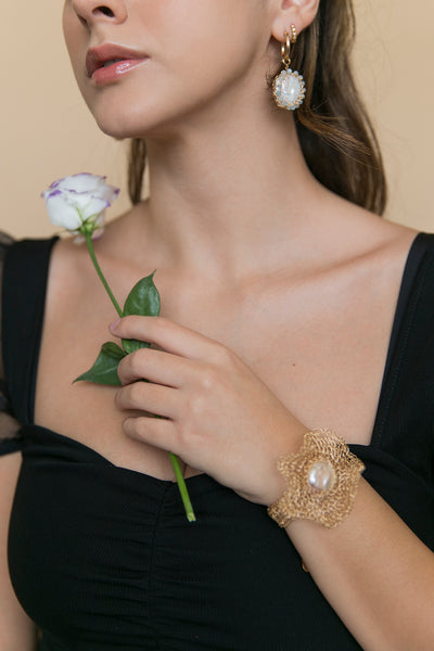 Flora Gold Filled Baroque Pearl Bracelet - shop idPearl