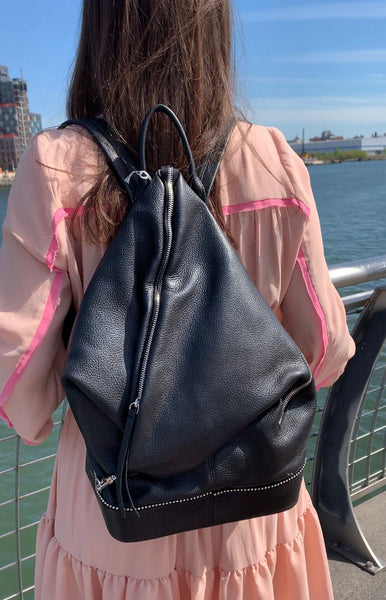 Samy Leather Backpack - Shopidpearl