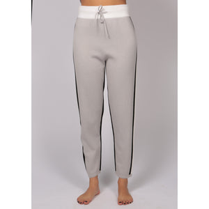 Adeela Salehjee Kensington Stripe Cotton Cashmere Pants - shop idPearl