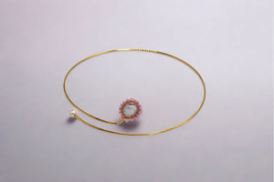 Lolly Polka Sculpture Collar Necklace - Shopidpearl