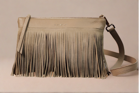 Karma Fringed Shoulder Bag - shop IdPearl