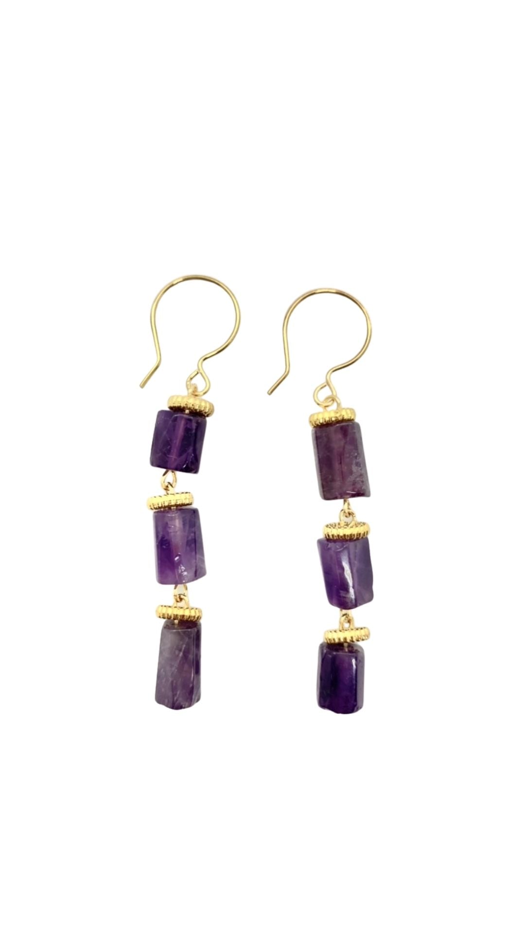 Amethyst Drop Earrings - shop idPearl