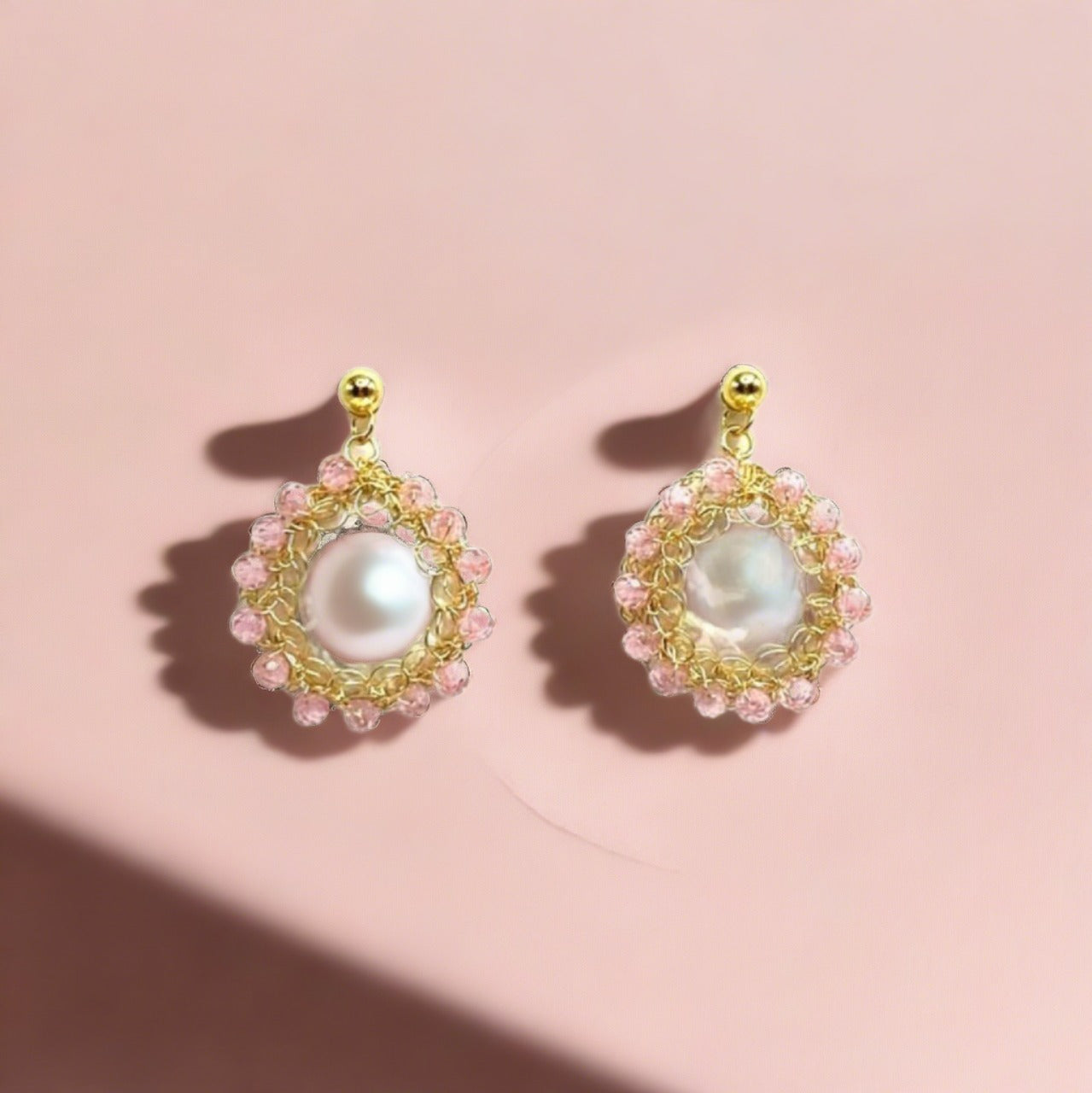 Lolly Mini Polka Baroque Pearl Earrings - Shopidpearl