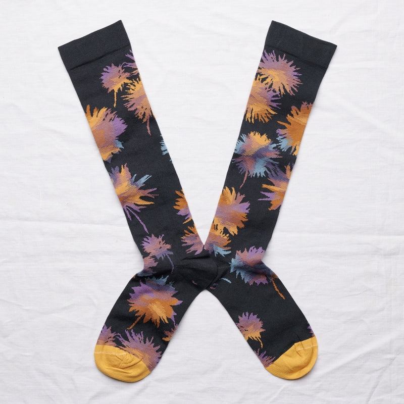 Night Flower Knee Highs - Shop idPearl