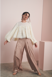 Top with Gathered Sleeves - shop idPearl