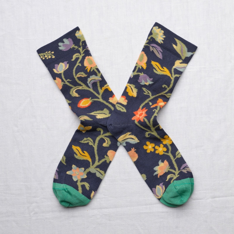 Slate Flower Socks - shop idPearl